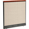 Interion By Global Industrial Interion Deluxe Electric Office Partition Panel, 48-1/4inW x 47-1/2inH, Tan 277552ETN